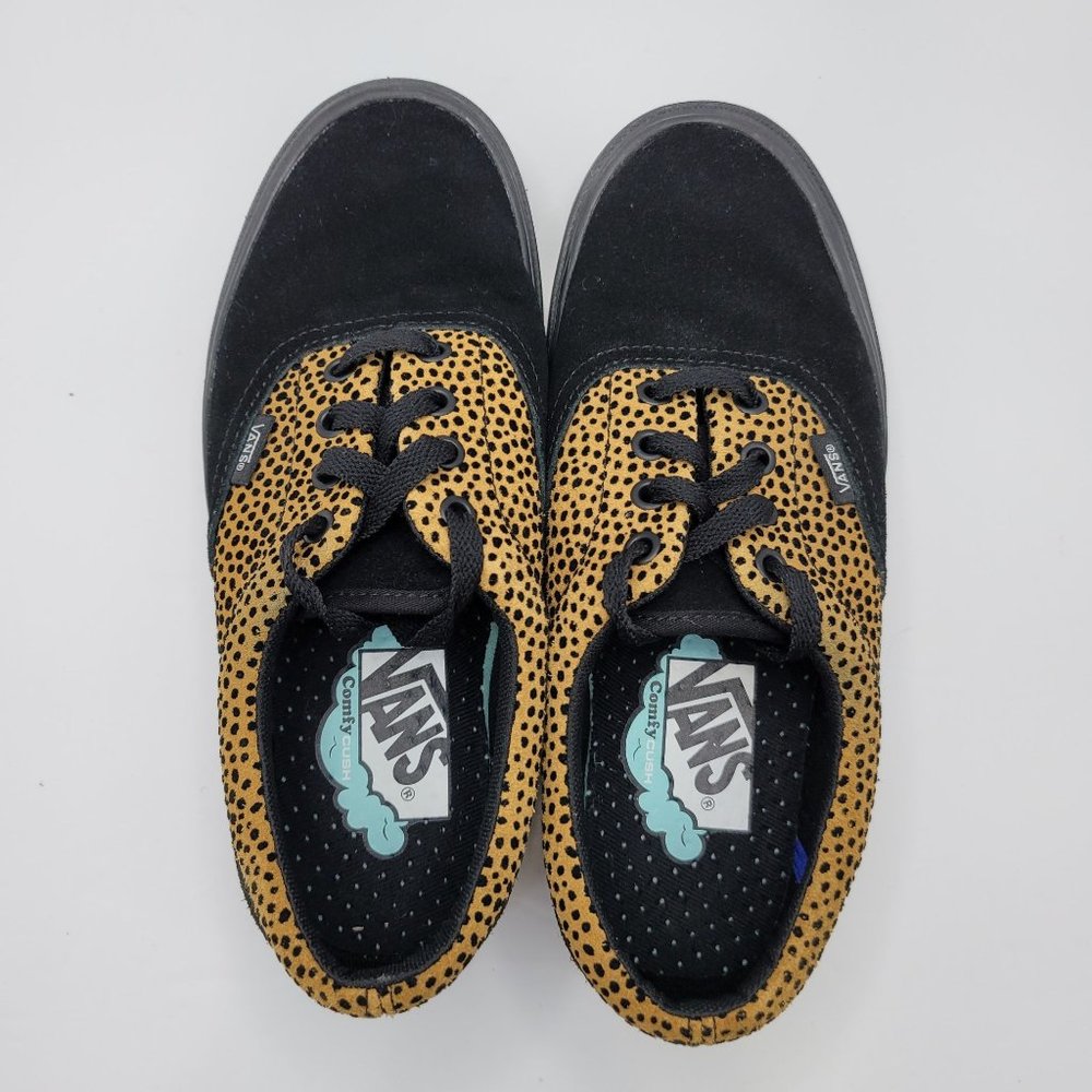 Vans Comfycush Era Tiny Cheetah Unisex Black Shoes US Size Men 5.5 Women 7 - Picture 5 of 8